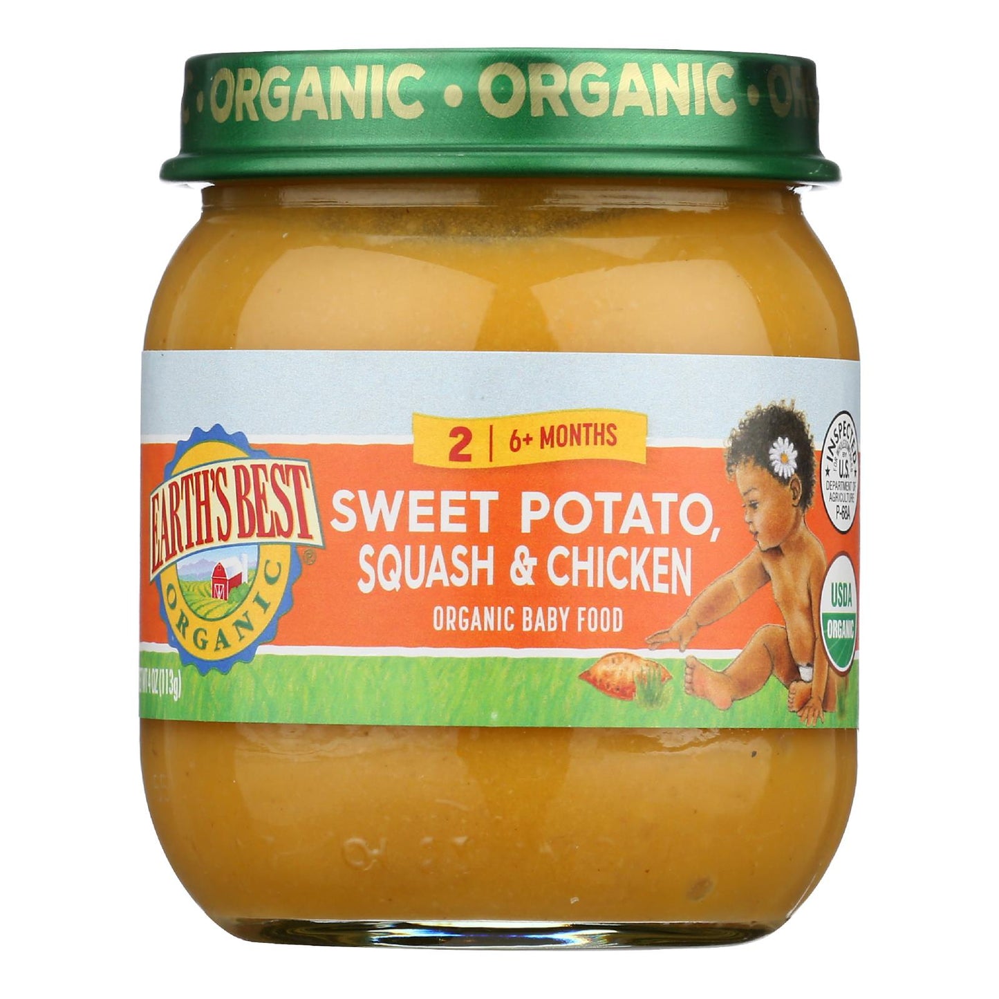 Earth's Best - Dinr Og2 Swt Pt Sqsh Chkn - Cs Of 10-4 Oz