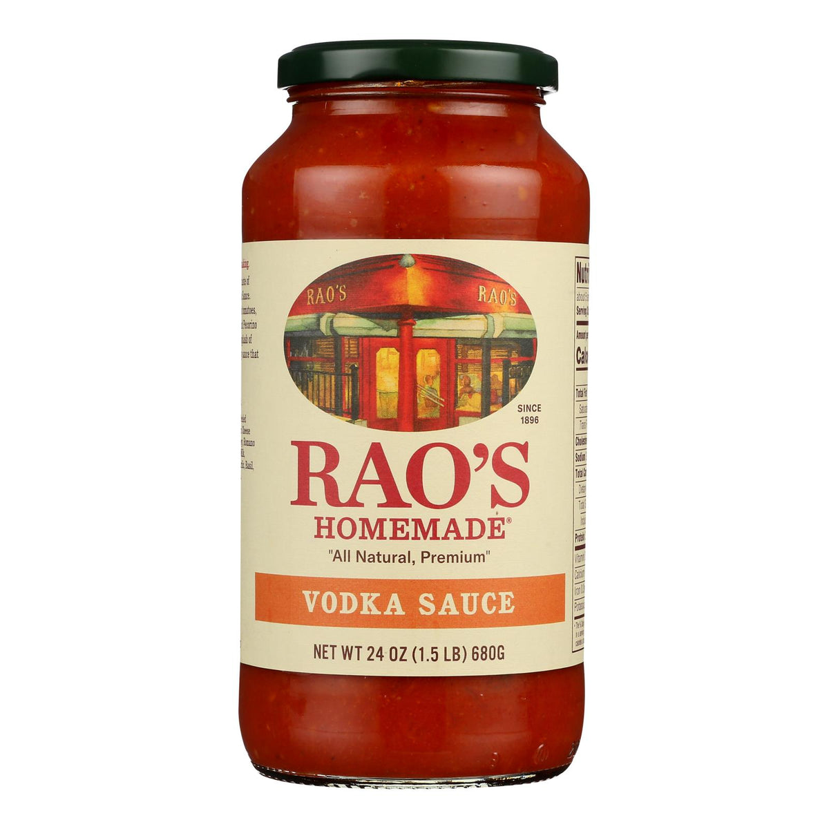 Rao's Specialty Food Homemade Sauce - Vodka - Case Of 12 - 24 Oz.