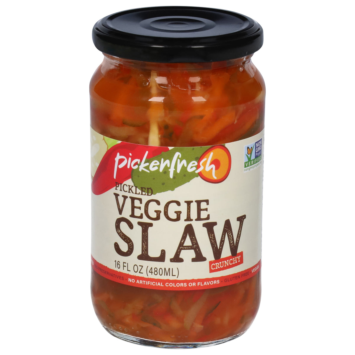 Pickerfresh - Veggie Slaw Pickled - Cs Of 6-16 Fz
