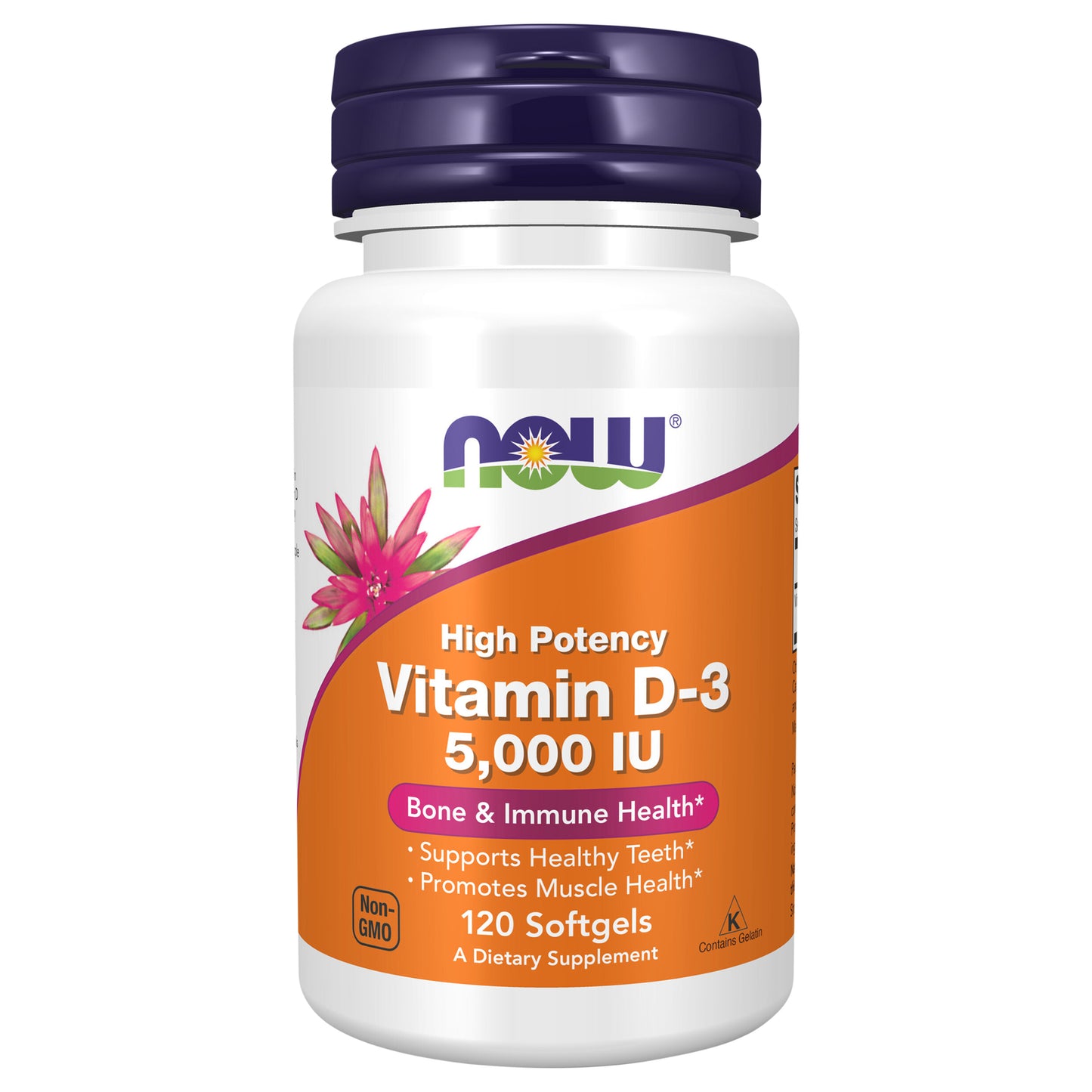 Now Foods - Vit D-3 5000iu - Ea Of 1-120 Sgel