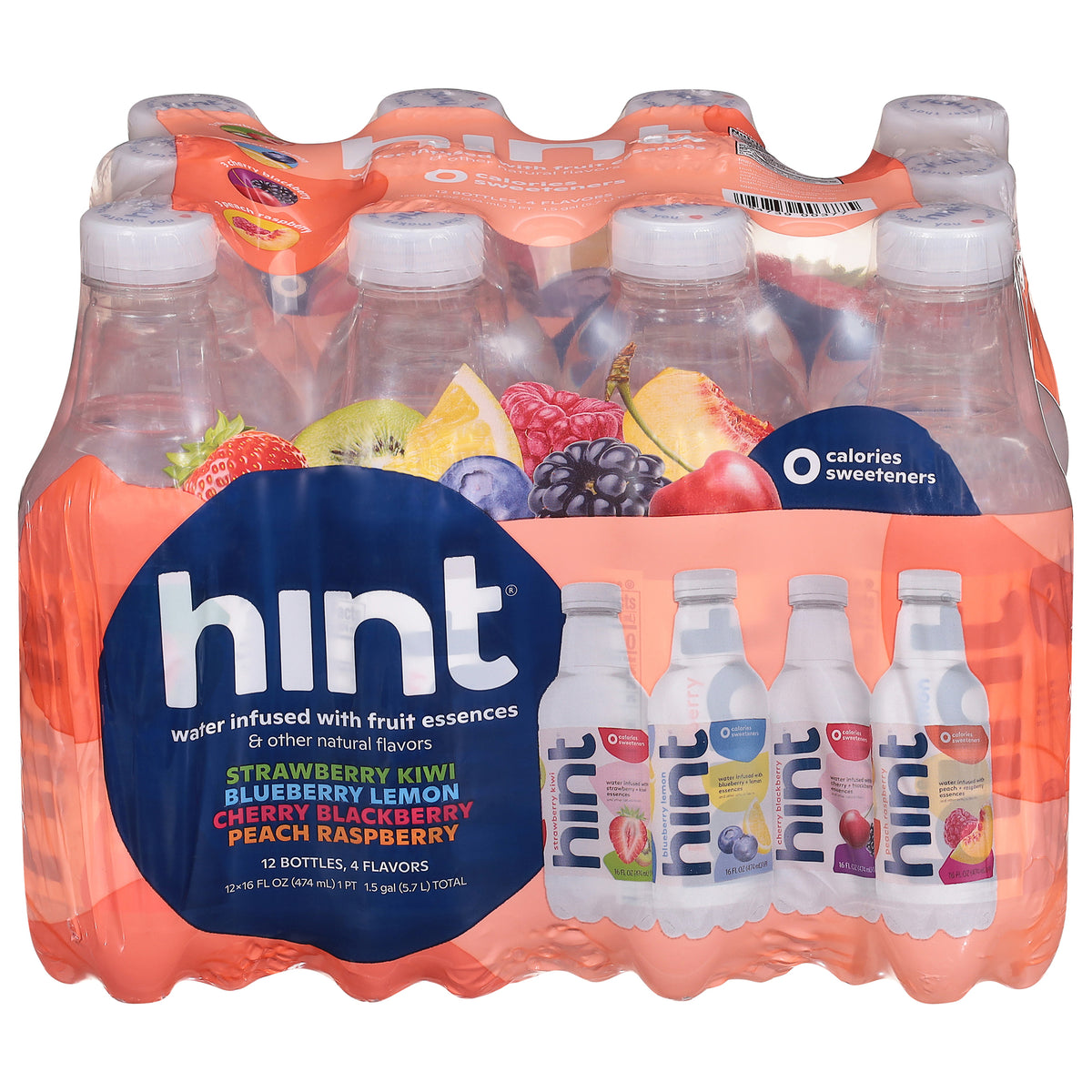 Hint - Wtr 4 Flvr Smashup 12pk - Ea Of 1-12/16 Fz