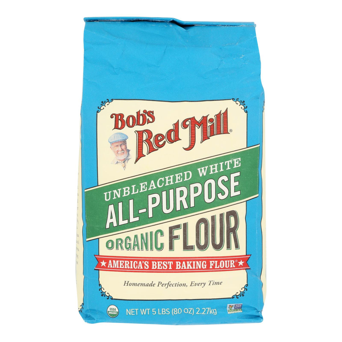 Bob's Red Mill - Flour Og2 All-purpose Wht - Cs Of 8-5 Lb
