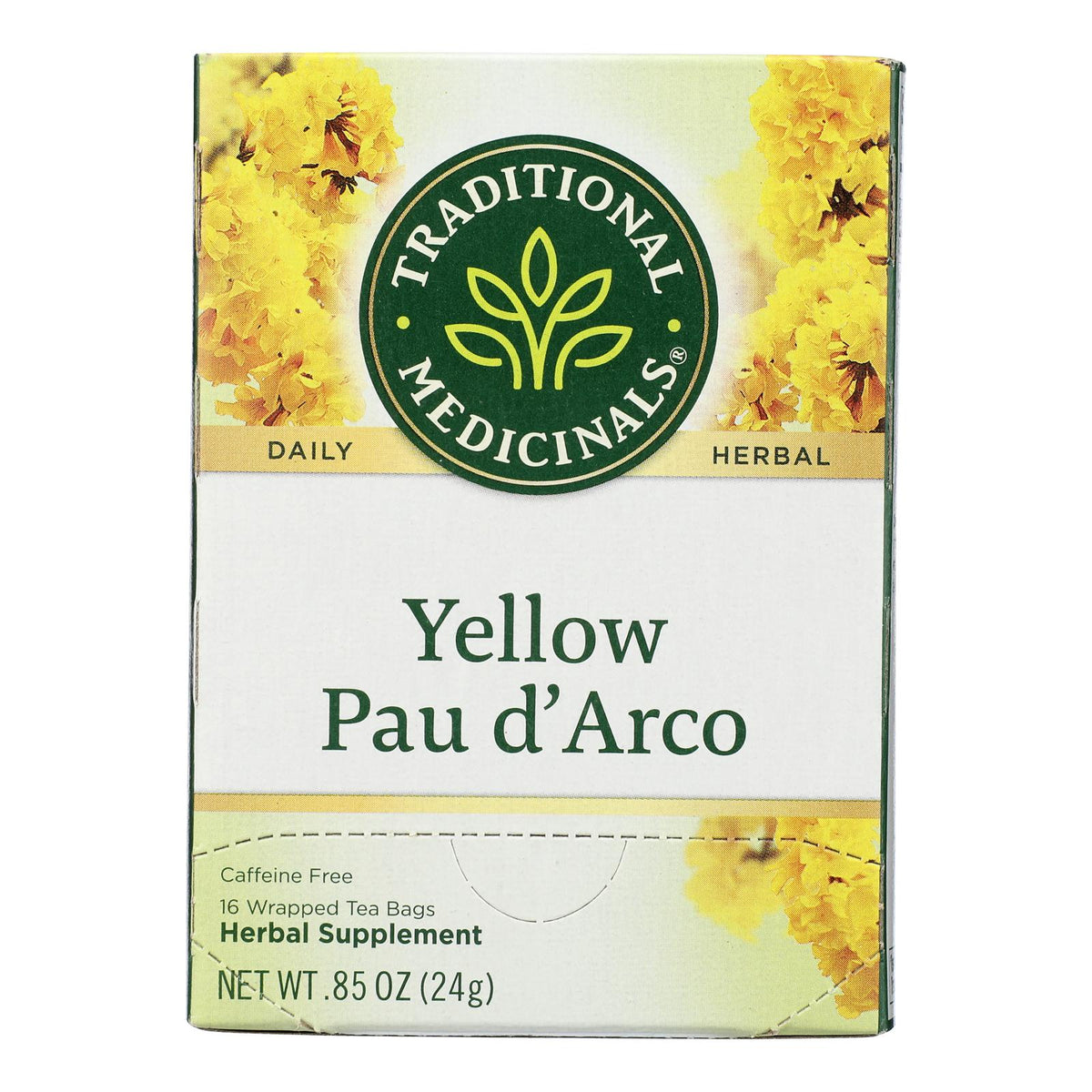 Traditional Medicinals Pau D'arco Caffeine Free Herbal Tea - 16 Bags