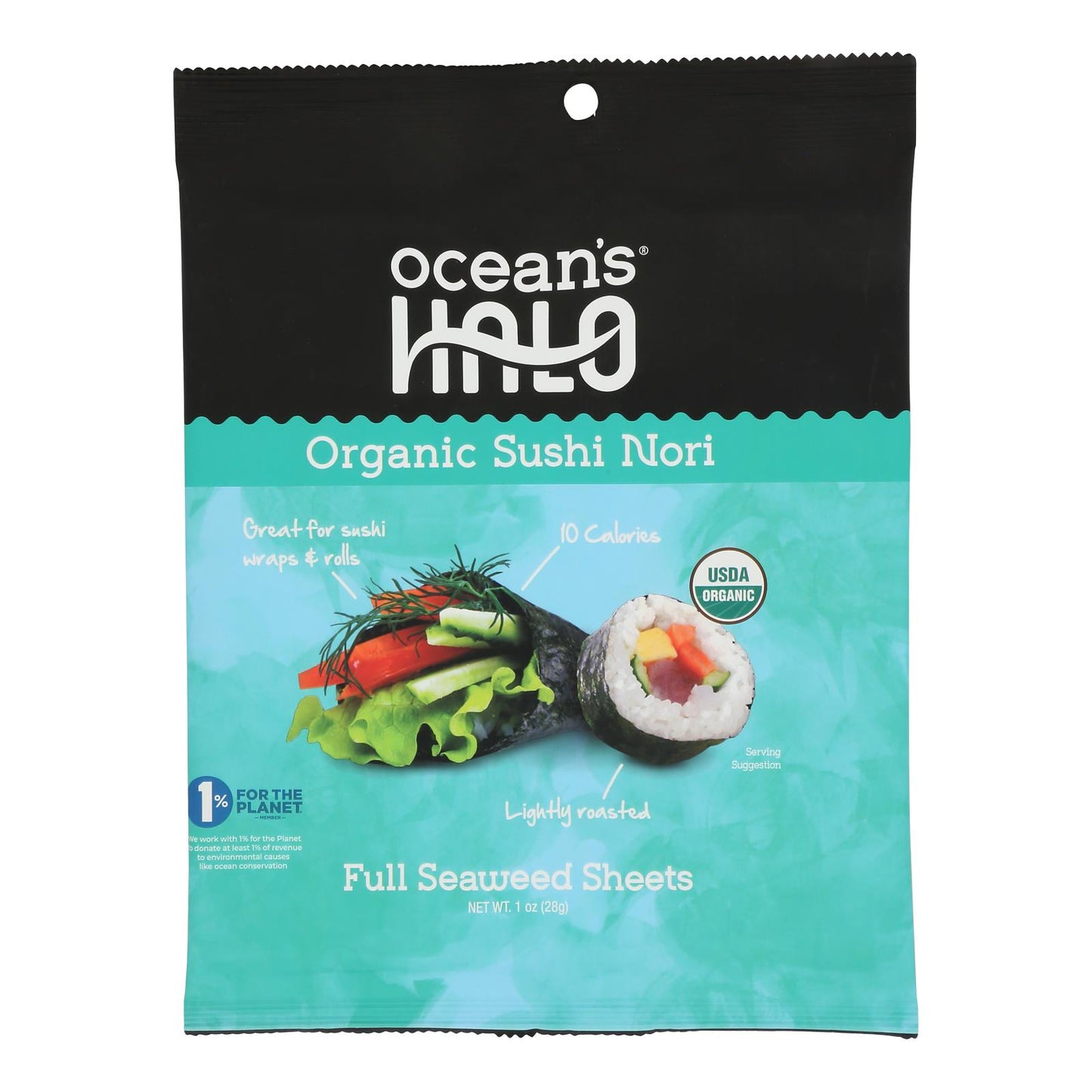 Ocean's Halo - Sushi Nori Organic - Case Of 12-1 Oz