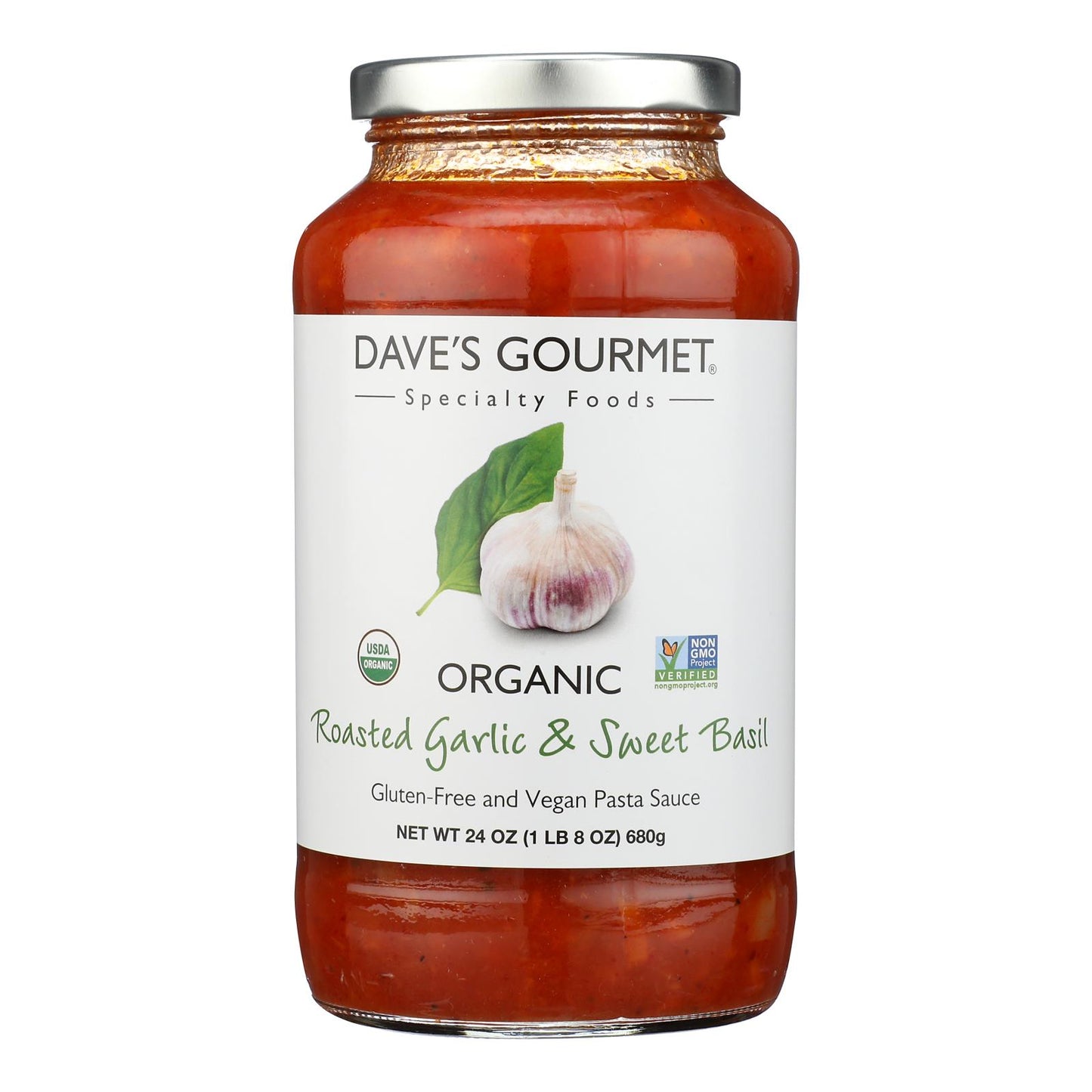 Dave's Gourmet - Psta Sce Og2 Gar &swt Bsl - Cs Of 6-24 Oz