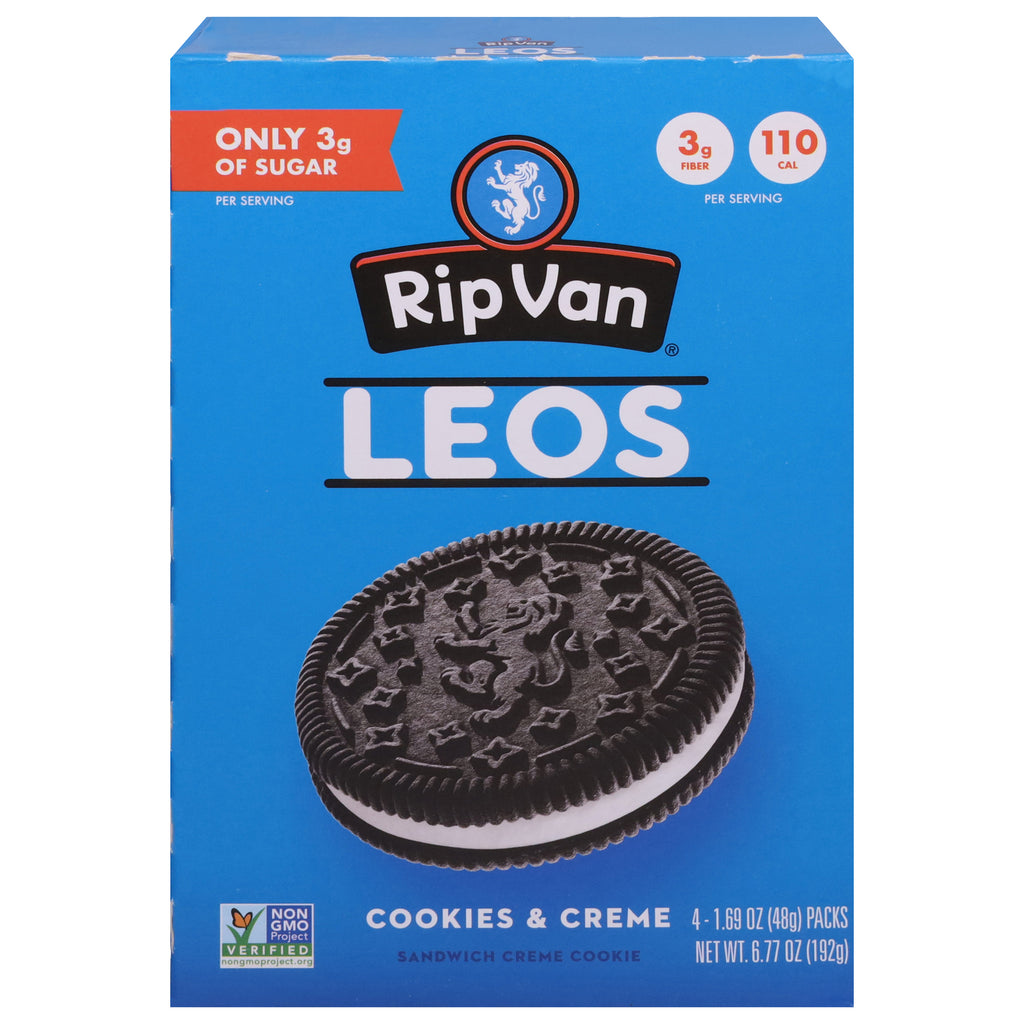 Rip Van Wafels - Cookies Cream Leos Sndwch - Cs Of 6-4/1.69 Z
