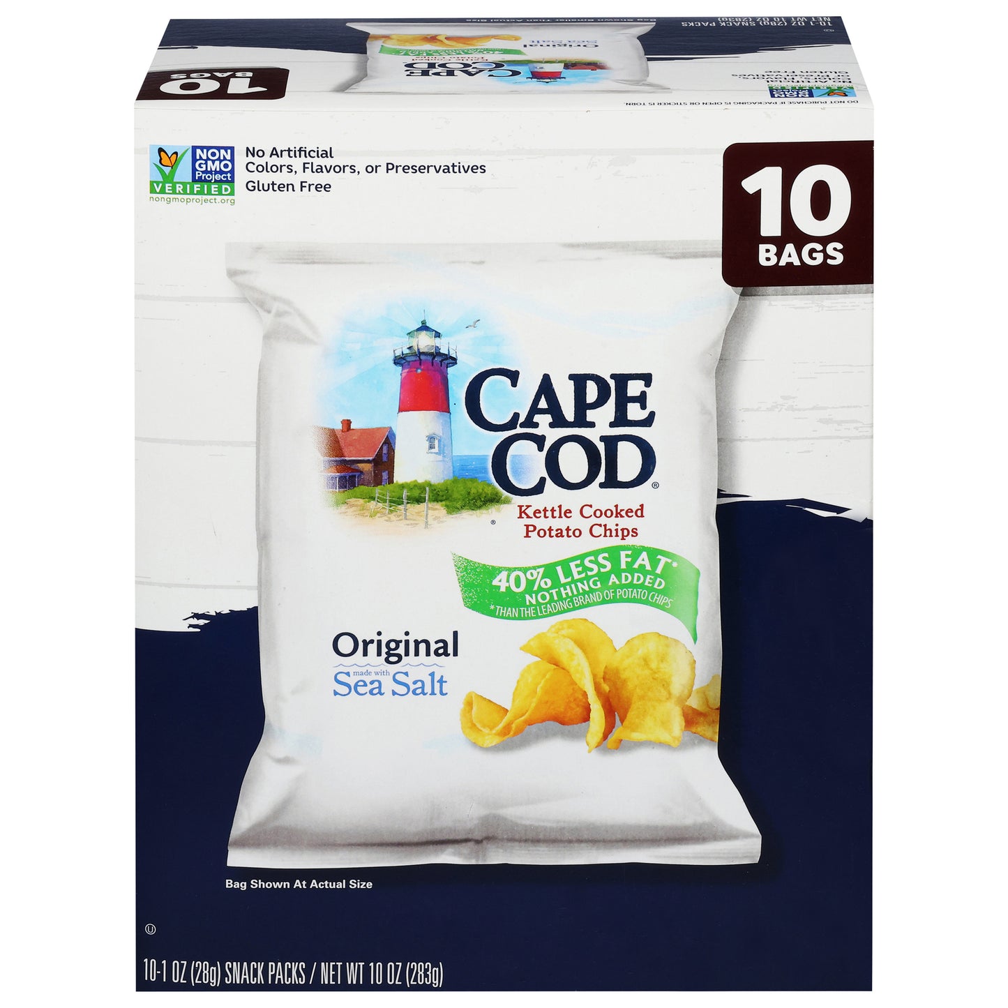 Cape Cod - Kettle Pot Chips Red Fat - Cs Of 4-10 Ct