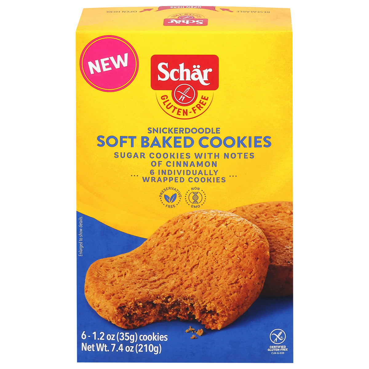 Schar - Cookies Soft Snickerdoodl - Cs Of 6-7.4 Oz