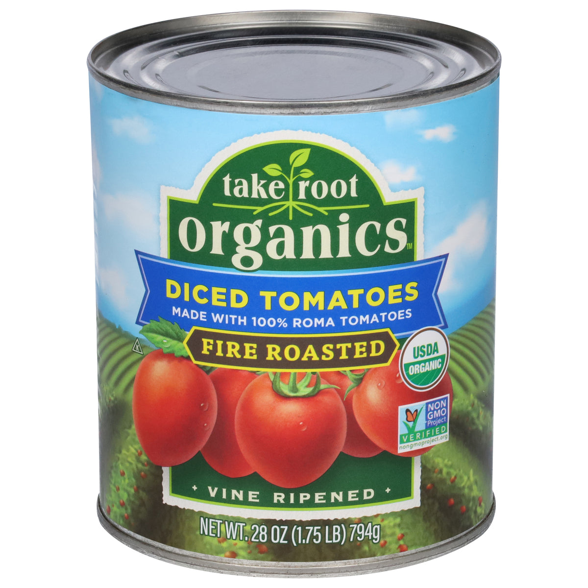 Take Root Organics - Tom Og2 Fire Roasted Dcd - Cs Of 6-28 Oz