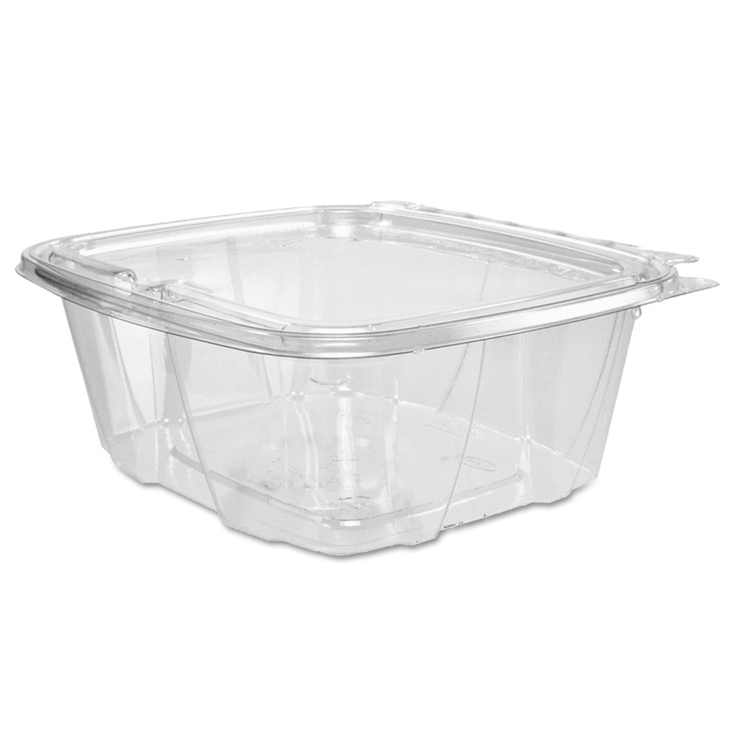 Dart ClearPac SafeSeal rPET Tamper-Resistant Container, ProPlanet Seal, Flat Lid, 32oz, 6.4 x 2.6 x 7.1, Clear, 100/Bag, 2 Bags/CT (DCCCH32DEF)