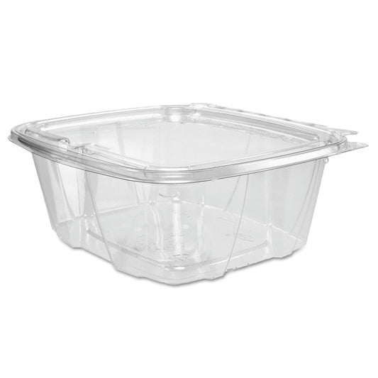 Dart ClearPac SafeSeal rPET Tamper-Resistant Container, ProPlanet Seal, Flat Lid, 32oz, 6.4 x 2.6 x 7.1, Clear, 100/Bag, 2 Bags/CT (DCCCH32DEF)