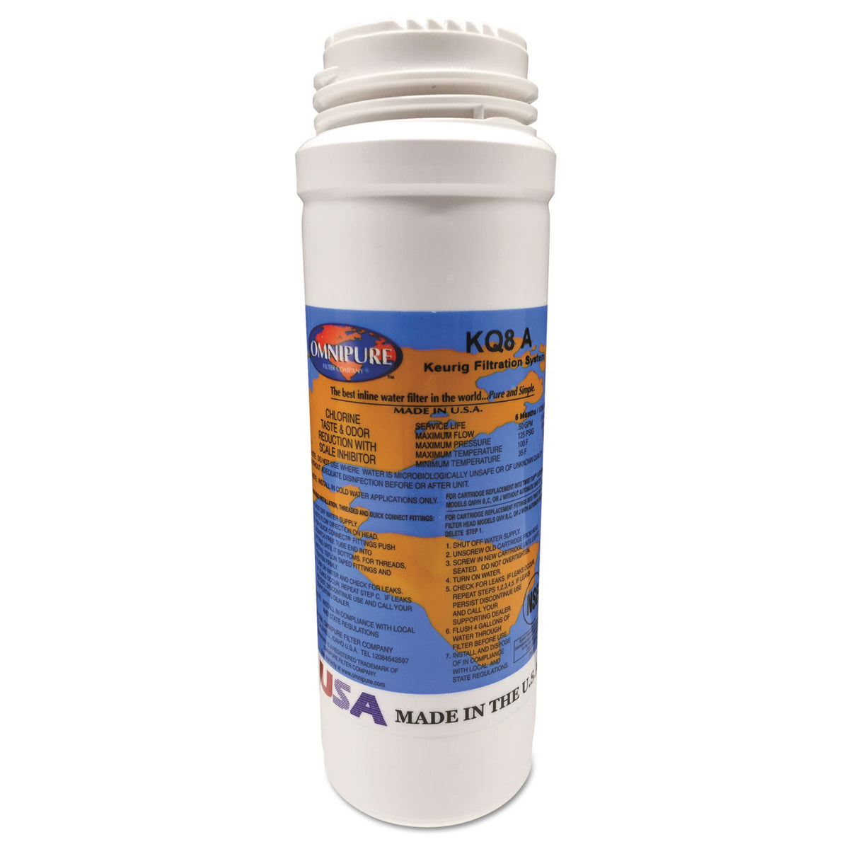 Keurig Omnipure Filter Cartridge KQ8 for K150P, B3000SE, and Bolt (GMT5021)