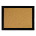 Quartet Cork Bulletin Board with Black Frame, 17 x 11, Tan Surface (QRT79279)