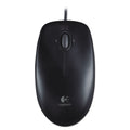 Logitech M100 Corded Optical Mouse, USB 2.0, Left/Right Hand Use, Black (LOG910001601)