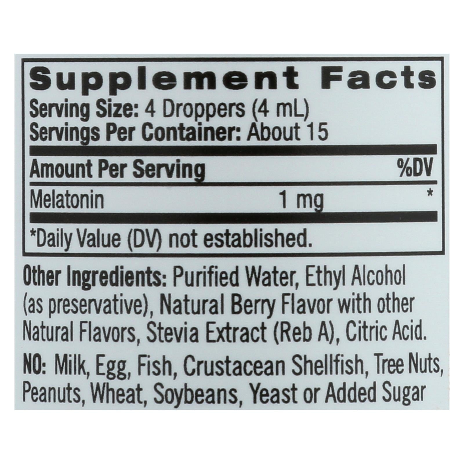 Natrol - Melatonin 1mg Liquid - 2 Fz