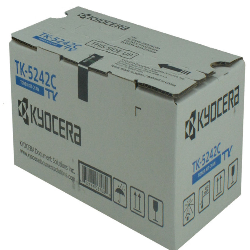Kyocera Toner Cartridge (1T02R7CUS0 1T02R7CUSV TK-5242C) (1T02R7CUS0, 1T02R7CUSV, TK-5242C)