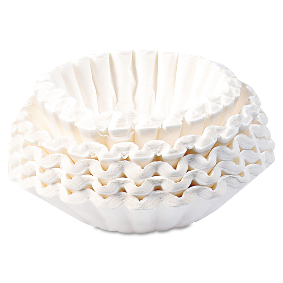 BUNN Commercial Coffee Filters, 12 Cup Size, Flat Bottom, 500/Bag, 2 Bags/Carton (BUN1M5002)