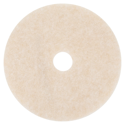 3M Ultra High-Speed TopLine Floor Burnishing Pads 3200, 20" Diameter, White/Amber, 5/Carton (MMM18066)