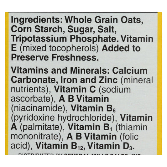 General Mills Cereal Whole Grain Oat  - Case Of 12 - 8.9 Oz