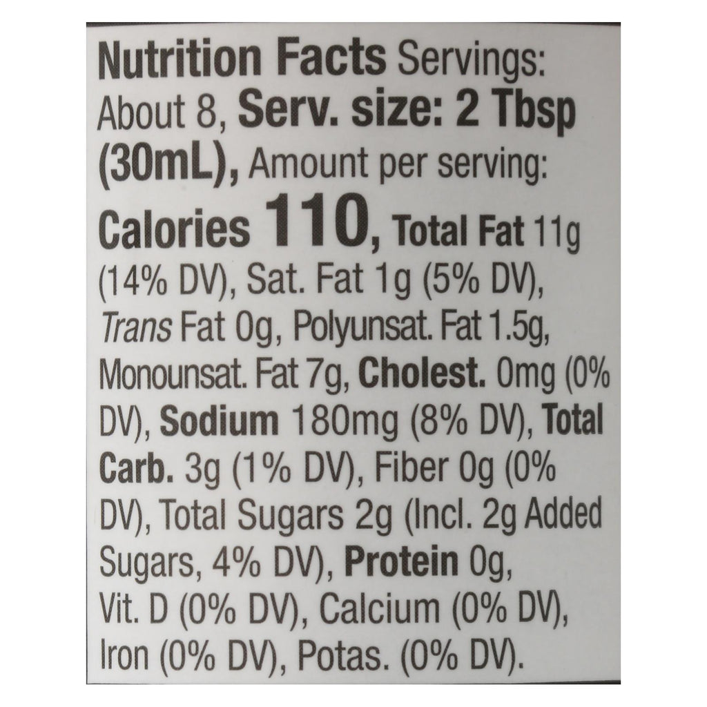 Primal Kitchen Vinagrette - Honey Mustard - Case Of 6 - 8 Oz.