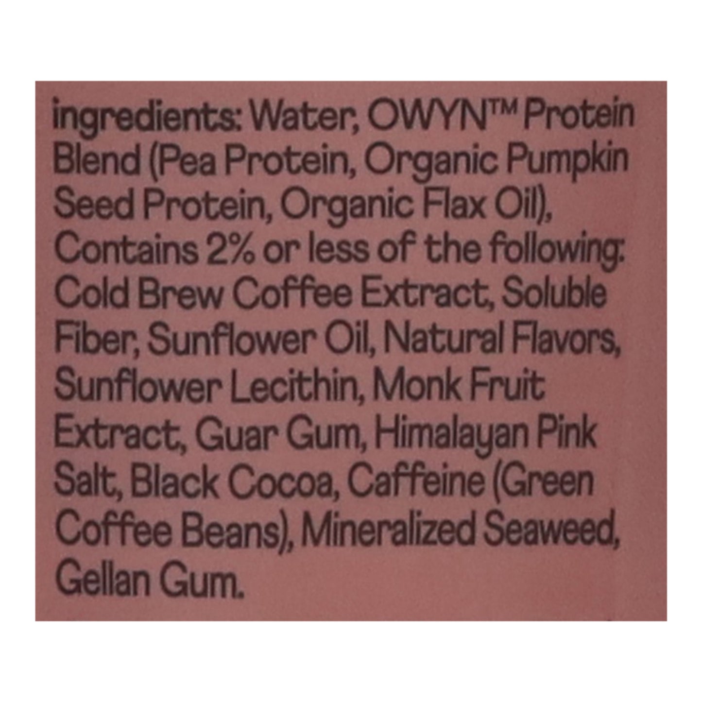 Owyn-only What You Need - Prtn Coff Dbl Shot Crml - Cs Of 12-12 Fz