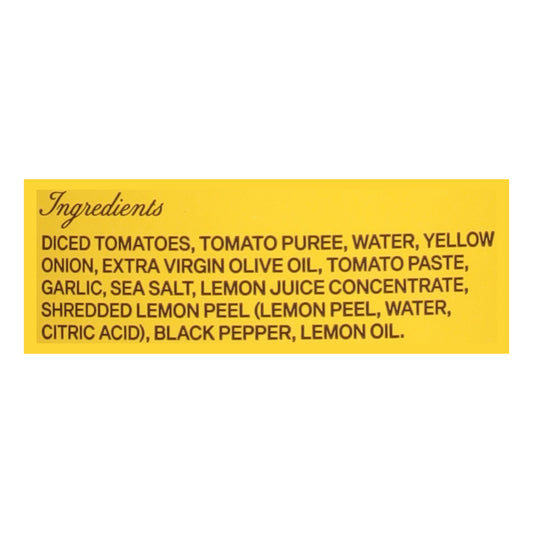Sauz - Summer Lemon Marinara - Cs Of 6-25 Oz