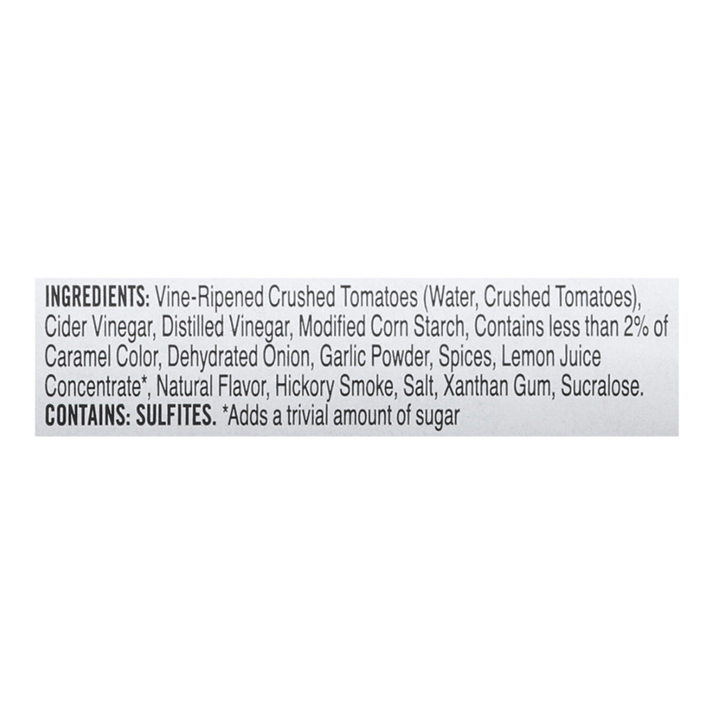 G Hughes Bbq Sauce - Hickory - Case Of 6 - 18 Oz.