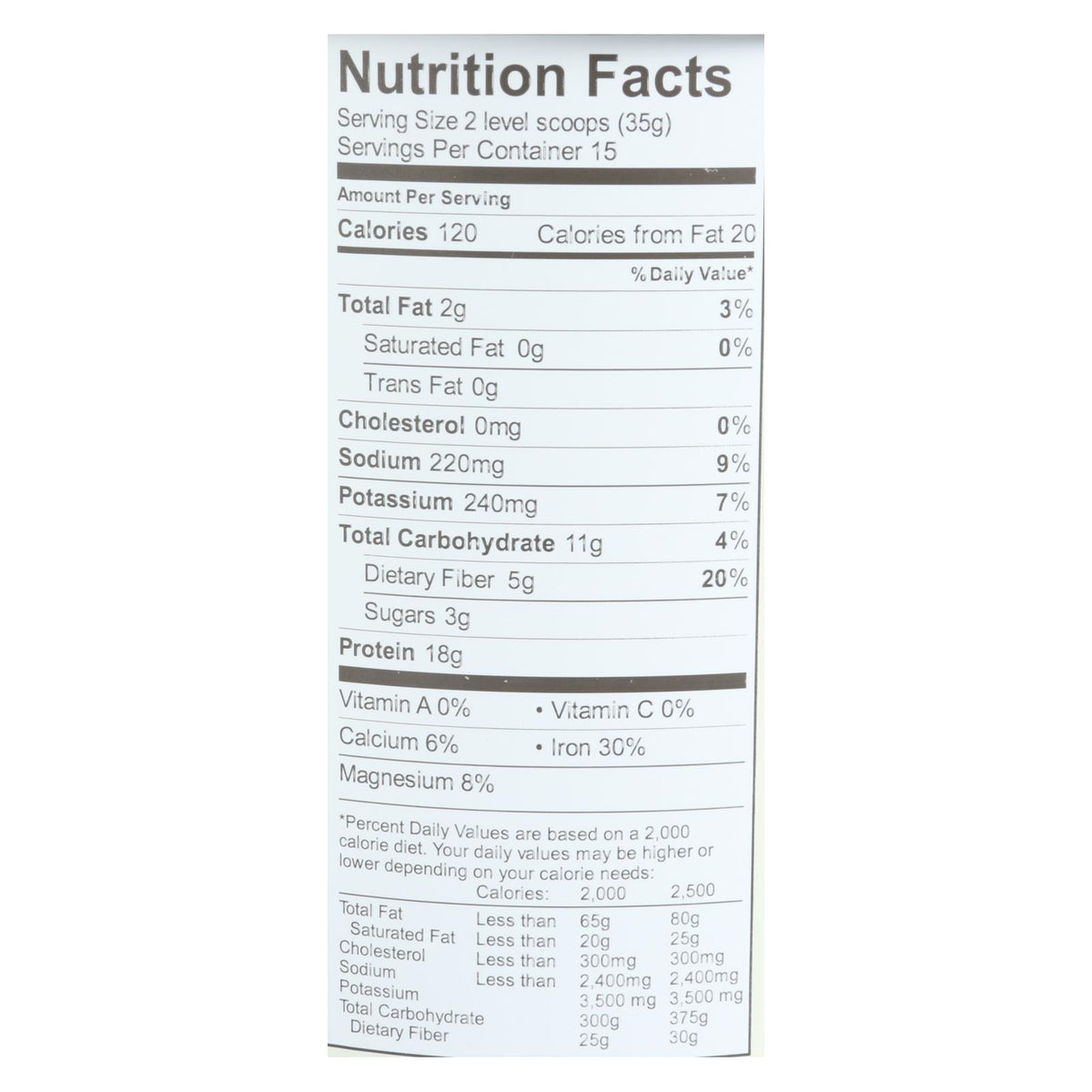 Aloha Inc - Plant-based Protein Powder - Vanilla - 1 Lb.