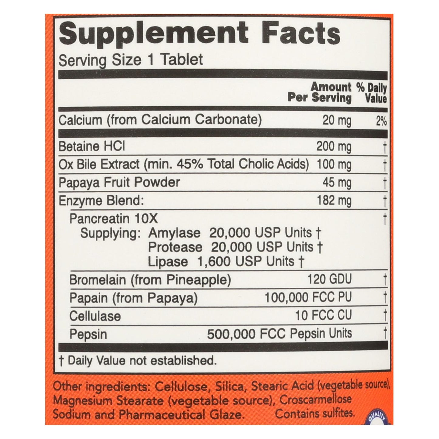 Now Foods - Super Enzymes - Ea Of 1-90 Tab