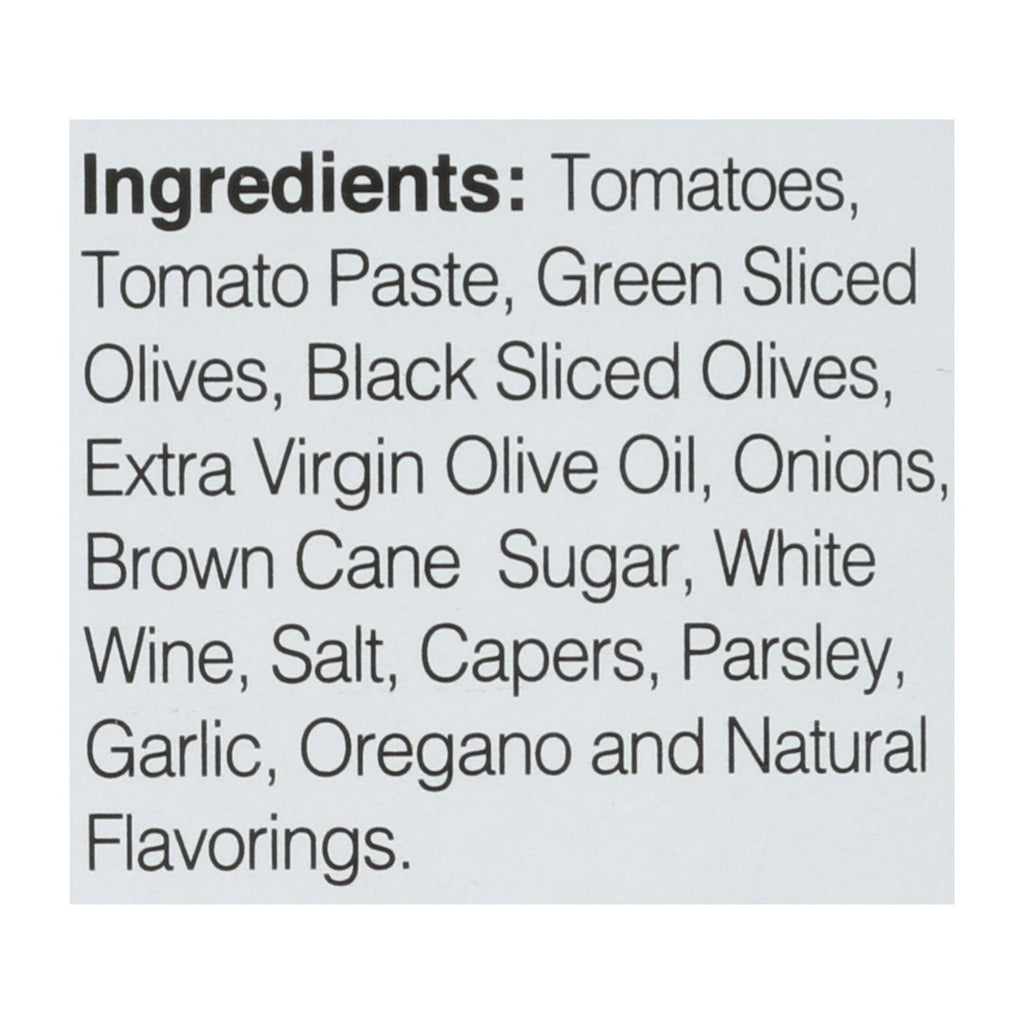 Cucina And Amore - Pasta Sauce - Puttanesca - Case Of 6 - 16.8 Oz.
