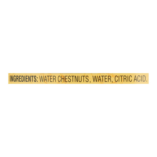 Reese Water Chestnuts - Sliced - Case Of 12 - 8 Oz.