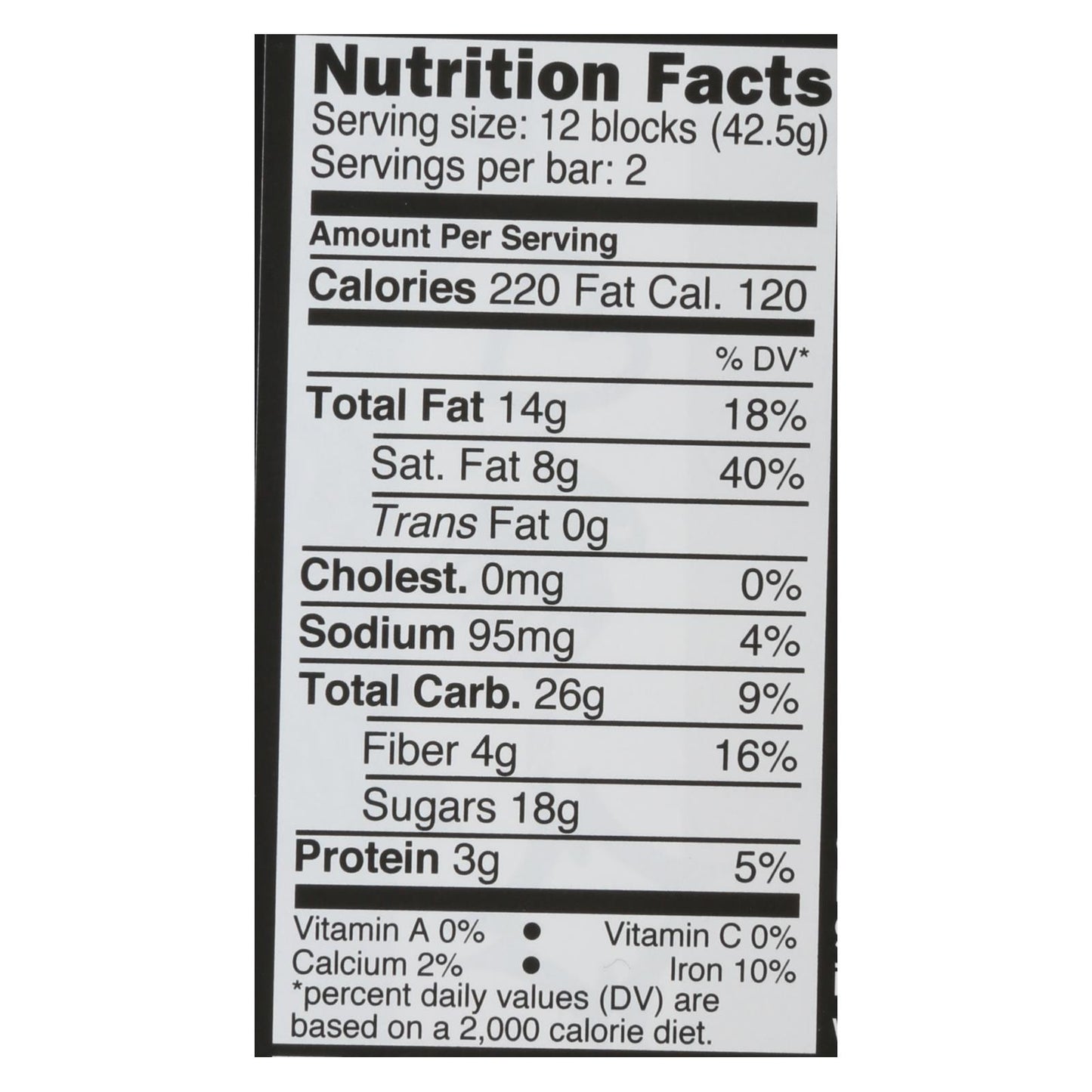 Divine - Bar Dark Chocolate Tof/sslt 60% - Case Of 12 - 3 Oz
