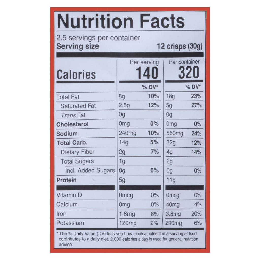 Hippie Snacks - Cauliflower Crisps Buff - Cs Of 8-2.5 Oz