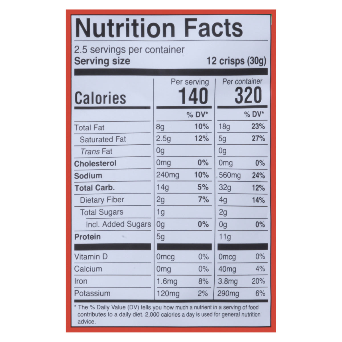 Hippie Snacks - Cauliflower Crisps Buff - Cs Of 8-2.5 Oz