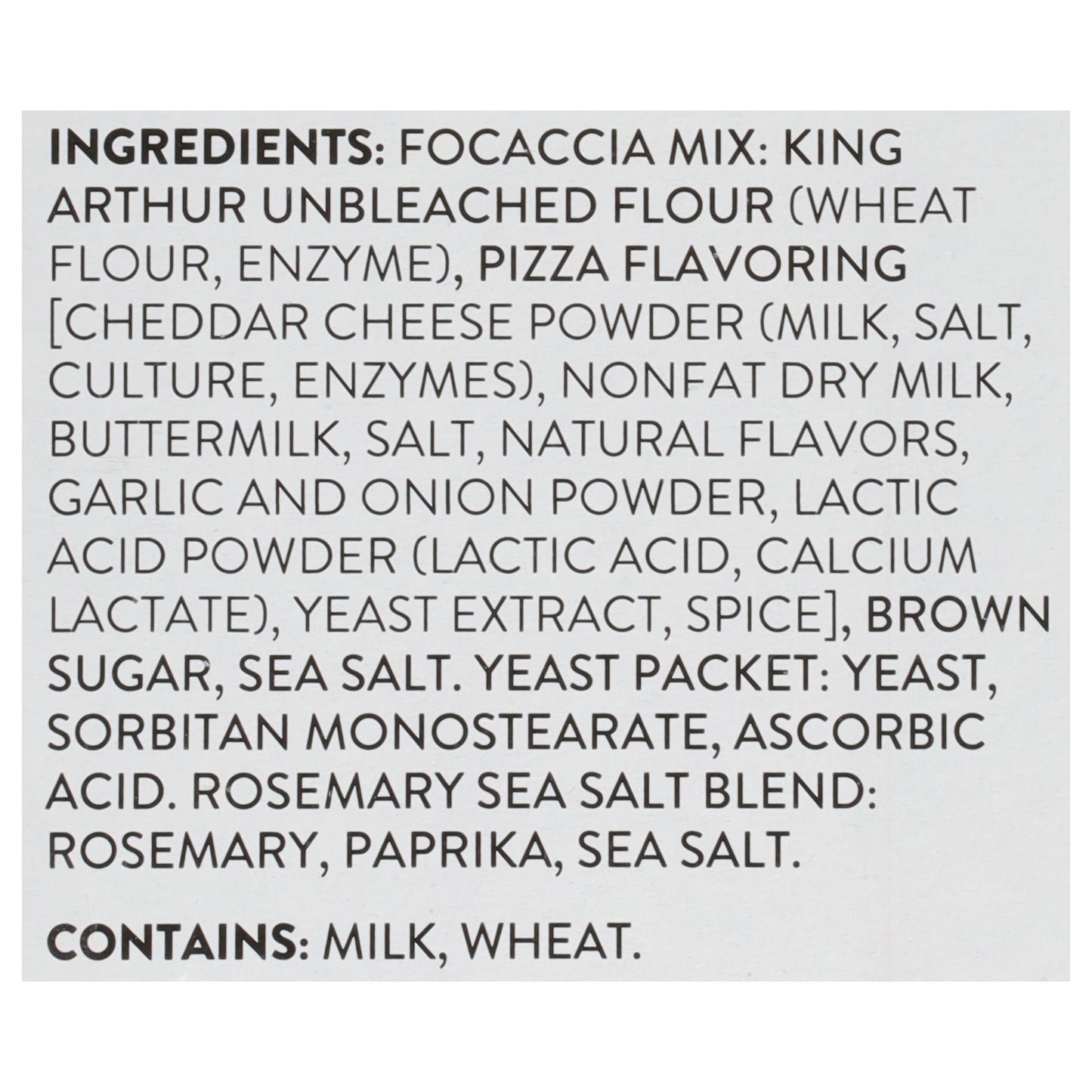 King Arthur Baking Company - Mix Kit Focaccia - Cs Of 6-18.4 Oz