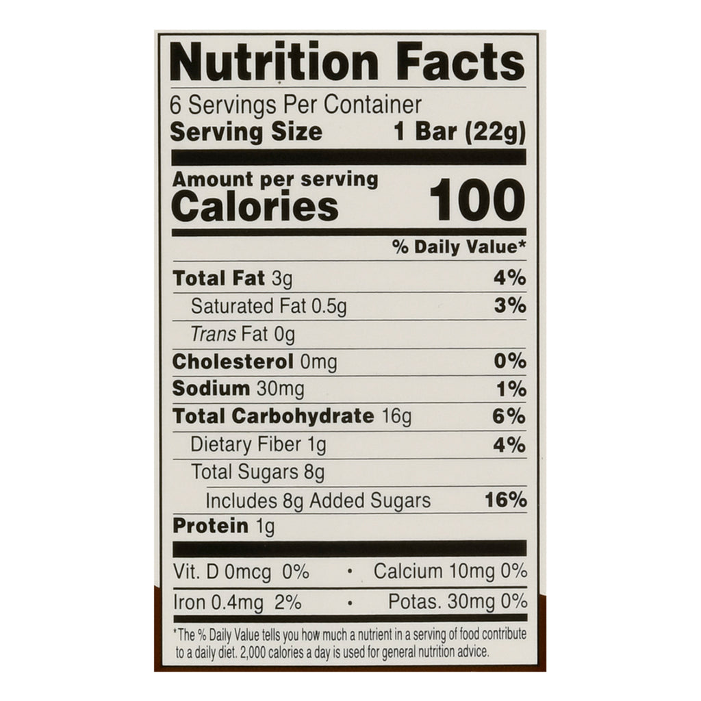 Blake's Seed Based - Crispy Treat Choco Chip - Cs Of 6-6/.78 Oz