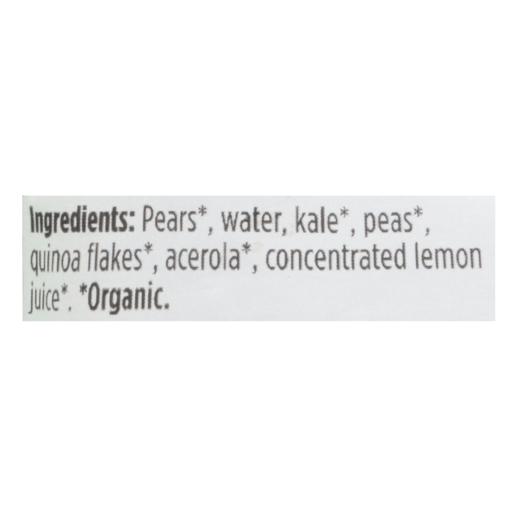Love Child Organics - Puree Og2 Pears Kale Peas - Cs Of 12-4 Oz