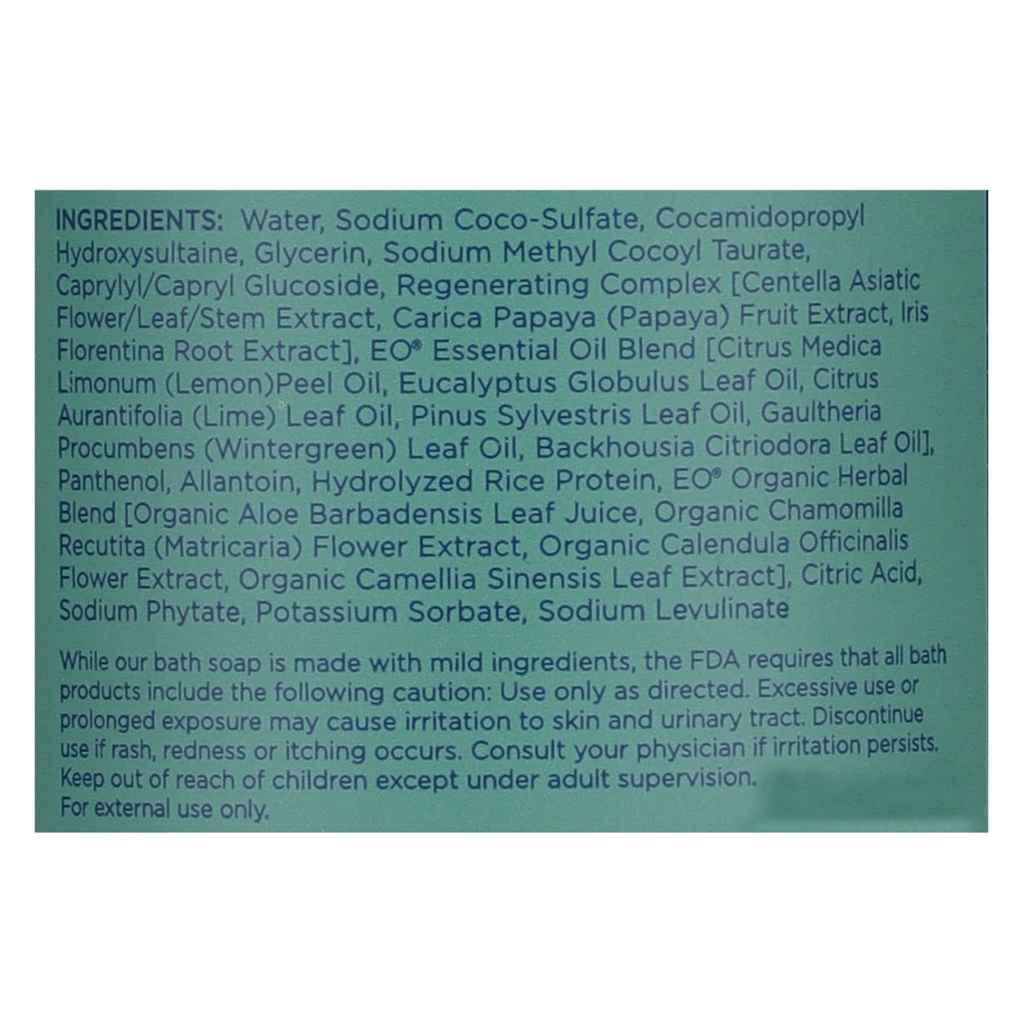 Eo Products - Bubble Bath Eucalypt Lem - Ea Of 1-12 Fz