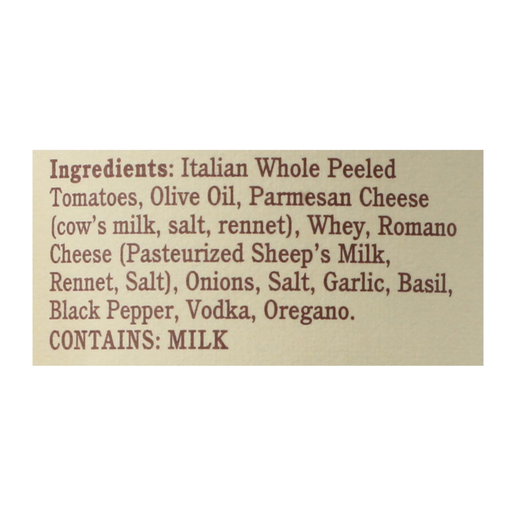 Rao's Specialty Food Homemade Sauce - Vodka - Case Of 12 - 24 Oz.