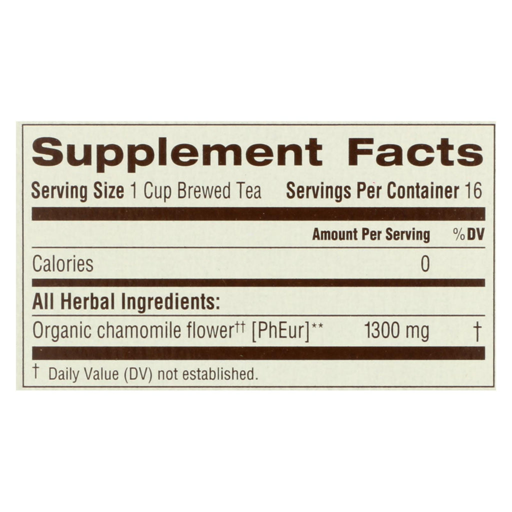 Traditional Medicinals Organic Chamomile Herbal Tea - 16 Tea Bags