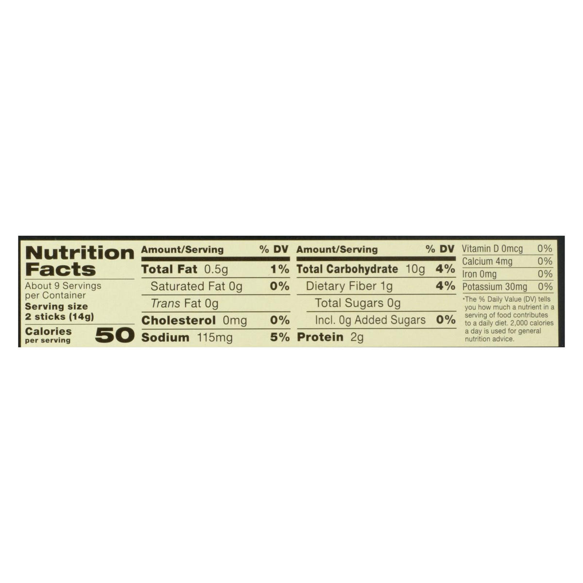 Alessi - Breadsticks - Garlic - Case Of 6 - 4.4 Oz