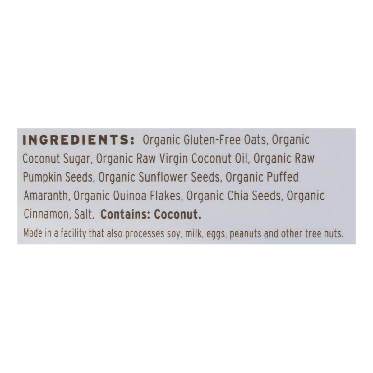 Purely Elizabeth Organic Ancient Granola Cereal And Puffs - Pumpkin Fig - Case Of 6 - 12 Oz.
