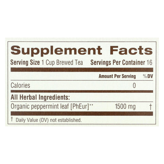 Traditional Medicinals Organic Peppermint Herbal Tea - 16 Tea Bags