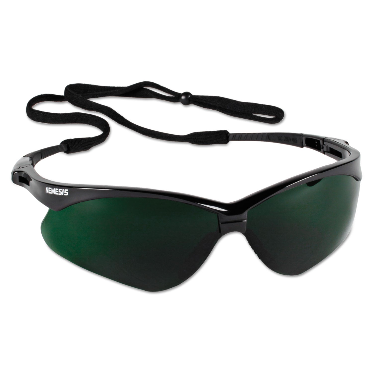 KleenGuard V30 Nemesis Safety Eyewear, Black Frame/IRUV 5 Lens, Nylon/Polycarb (KCC25671)