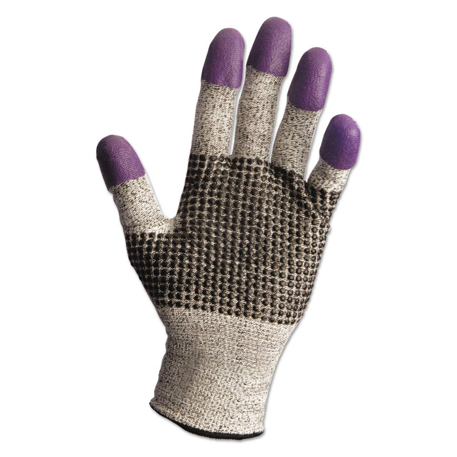 KleenGuard G60 Purple Nitrile Gloves, 240 mm Length, Large/Size 9, Black/White, Pair (KCC97432)