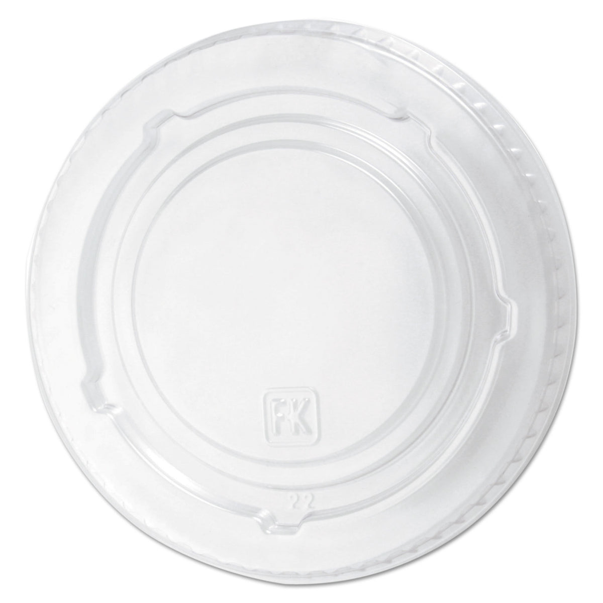 Fabri-Kal Kal-Clear/Nexclear Drink Cup Lids, Flat Lid with No Slot, Fits 12 to 20 oz Cold Cups, Clear, 1,000/Carton (FABLKC1220F)