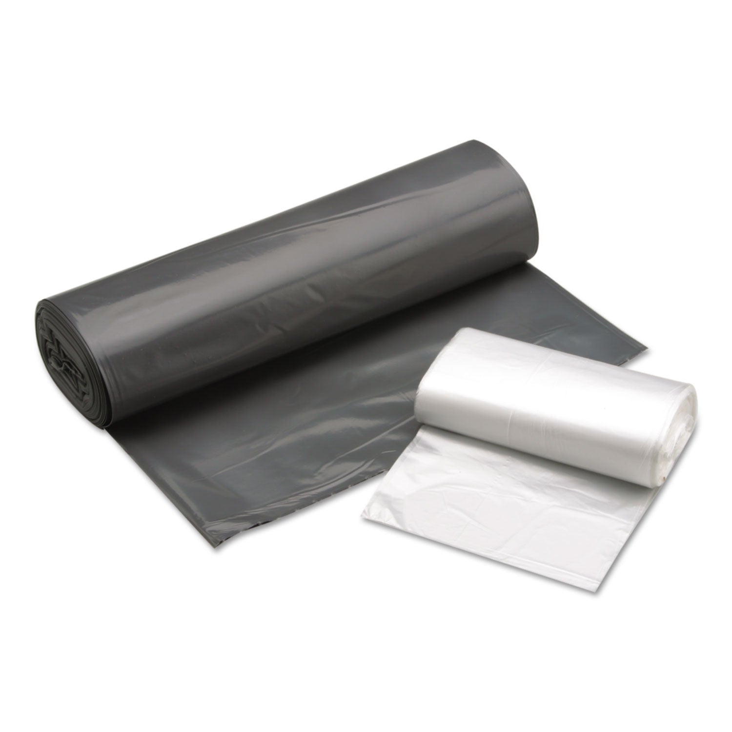 AbilityOne 8105015171377, SKILCRAFT Trash Can Liner - Linear Low-Density, 33 gal, 0.7 mil, 33" x 39", Gray, Perforated Roll, 250/Carton