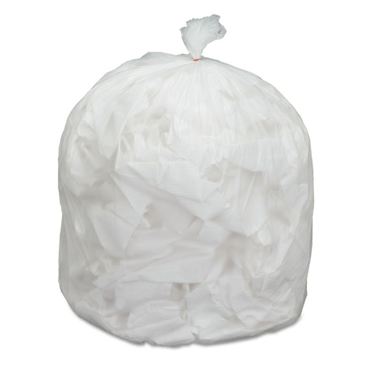 AbilityOne 8105015171344, SKILCRAFT Trash Can Liner - High-Density, 45 gal, 12 mic, 40" x 48", Natural, 250/Carton