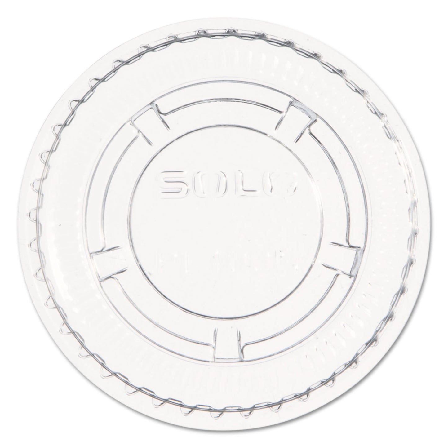 Dart Portion/Souffle Cup Lids, Fits 0.5 oz to 1 oz Cups, PET, Clear, 125 Pack, 20 Packs/Carton (DCCPL100N)