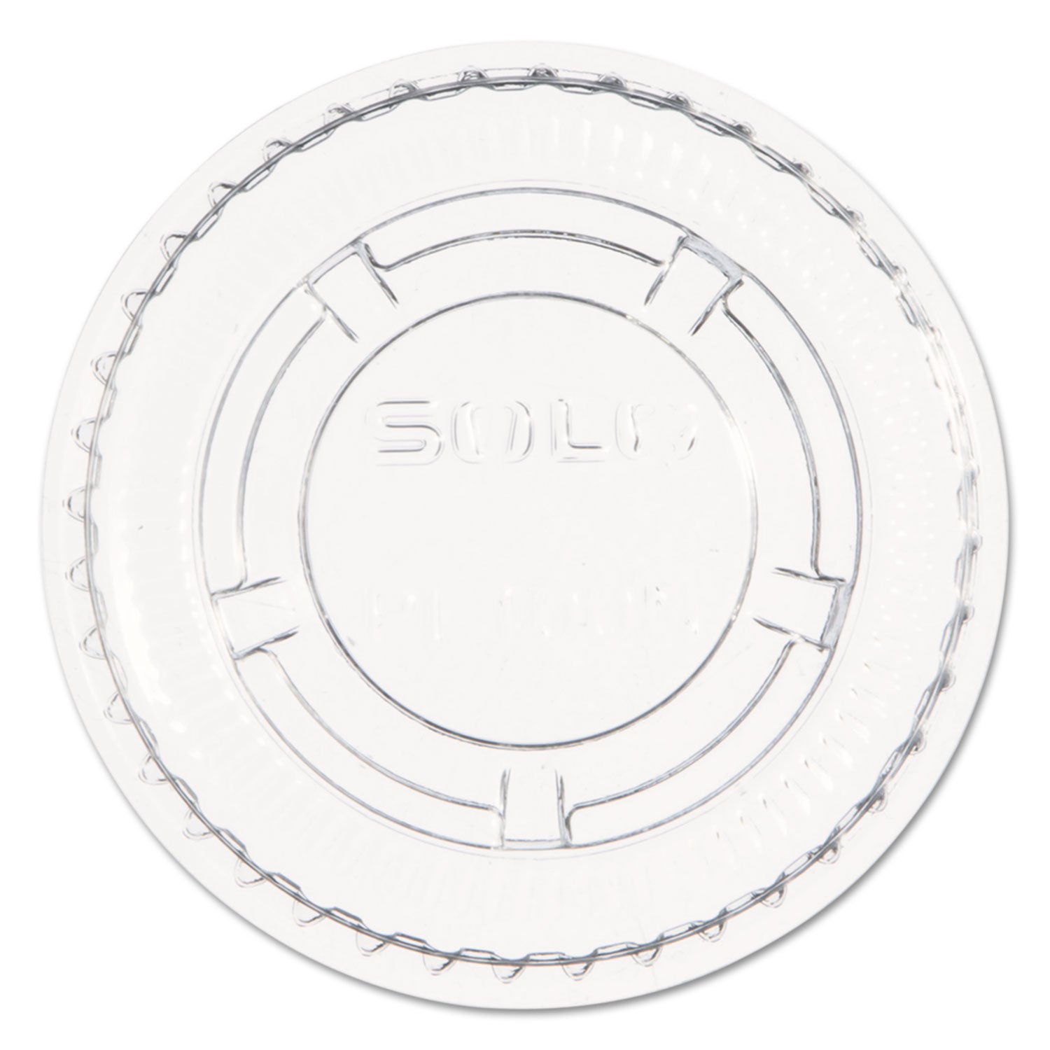 Dart Portion/Souffle Cup Lids, Fits 0.5 oz to 1 oz Cups, PET, Clear, 125 Pack, 20 Packs/Carton (DCCPL100N)